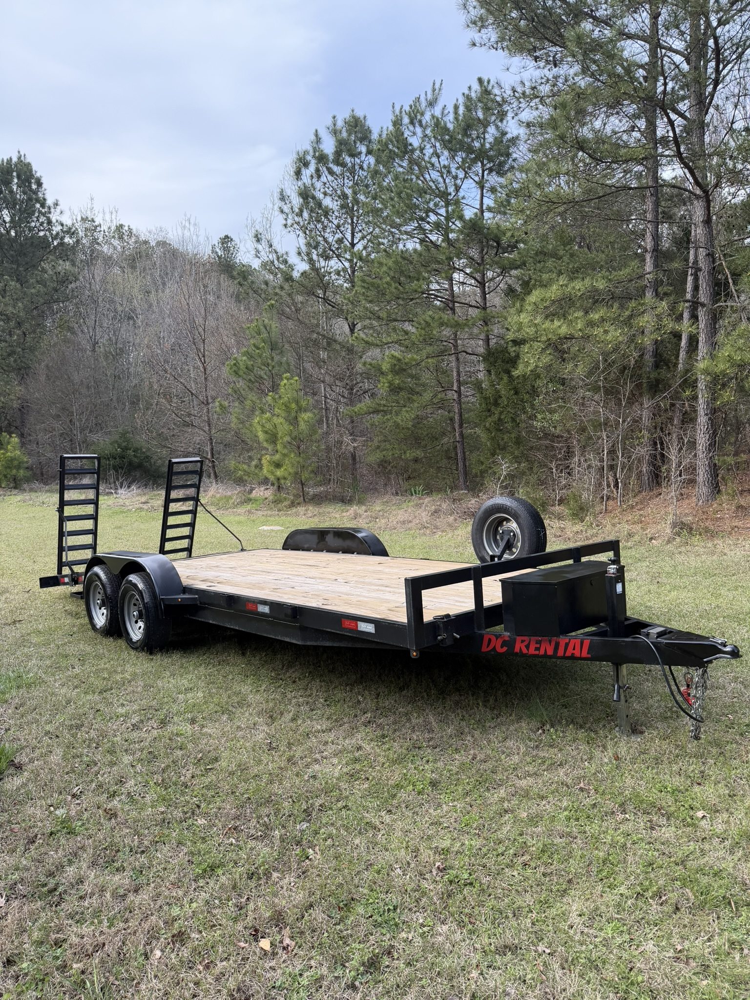 Car Hauler Trailer DC Rental side profile